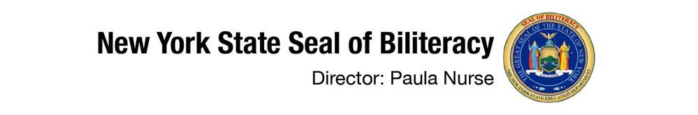 New York State Seal of Biliteracy New York State Seal of Biliteracy
